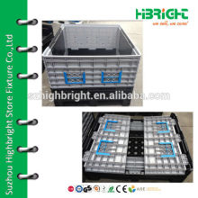 large plastic pallet storage container